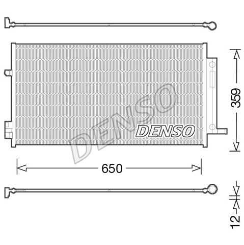 Конденсатор кондиціонера DCN06016 DENSO