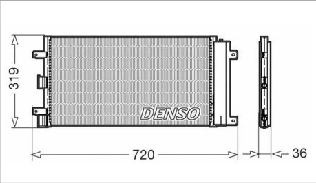 Радіатор кондиціонера DCN09042