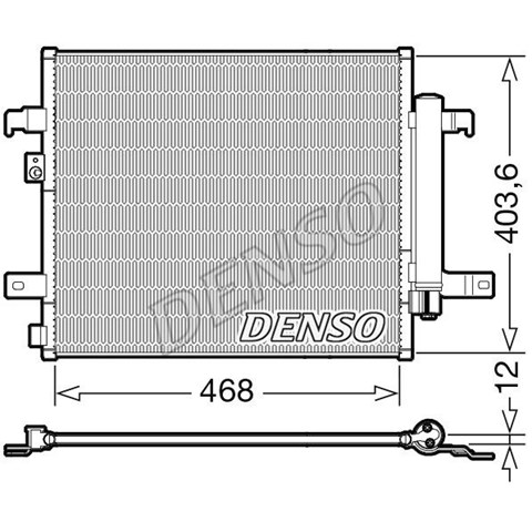 Трубопроводи і радіатор кондиціонера DCN09124 DENSO