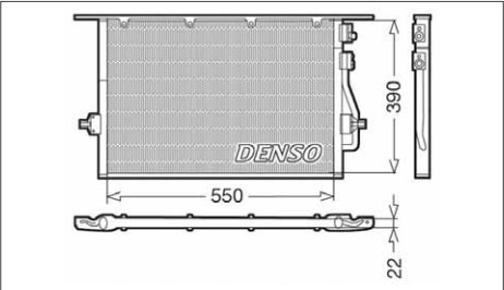 Радіатор кондиціонера DCN10014