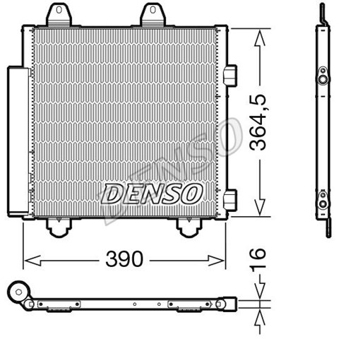 Радіатор кондиціонера DCN21033