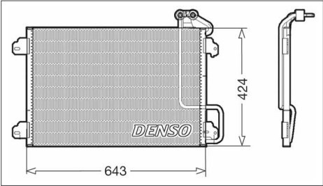 Конденсатор кондиціонера DCN23013 DENSO