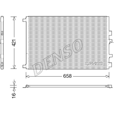 Радіатор системи охолодження кондиціонера DCN23033 DENSO