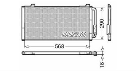 Радіатор кондиціонера наложка, отгрузка до 17:30 DCN24001