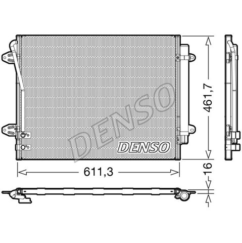 Конденсатор системи охолодження системи DCN32012 DENSO