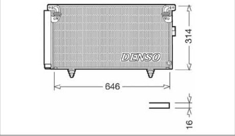 Радіатор кондиціонера DCN36001