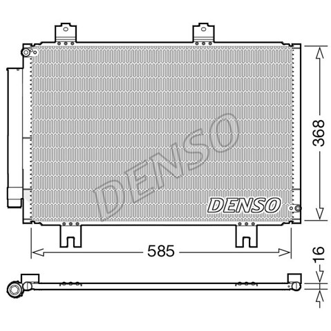 Радіатор охолодження кондиціонера DCN40020 DENSO