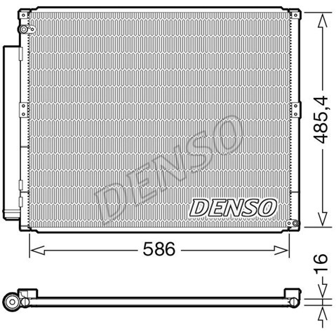 Радіатор системи охолодження кондиціонера DCN50113 DENSO