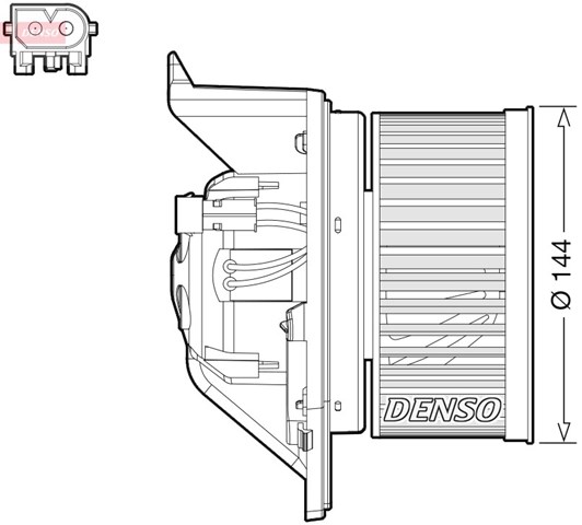 Моторчик пічки DEA05005 DENSO