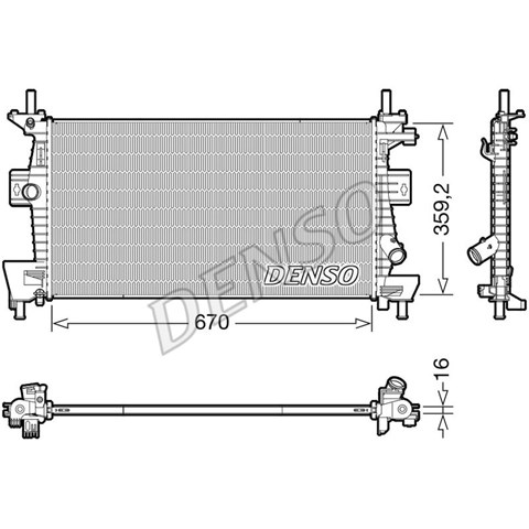 Радіатор DRM10114 DENSO