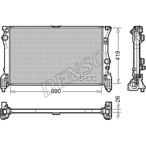 Радіатор DRM17112 DENSO