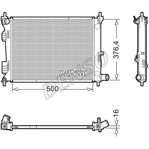 Радіатор водяний DRM41017 DENSO