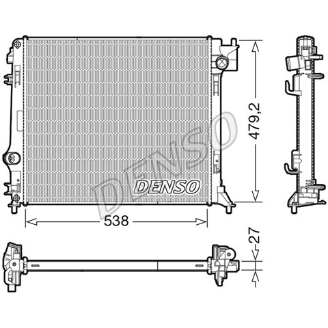 Радіатор основний DRM46064 DENSO