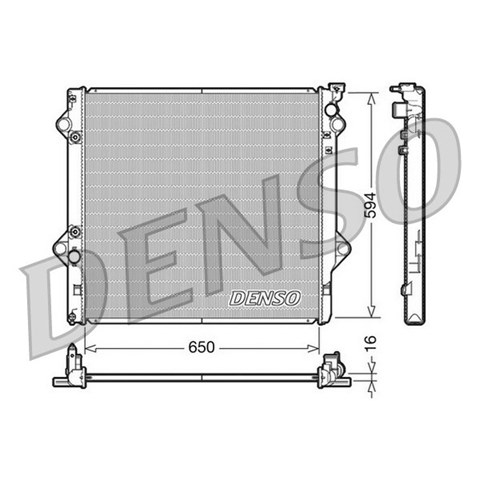 Радіатор водяний DRM50036 DENSO