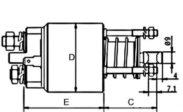 Втягуюче стартера E4782 GHIBAUDI