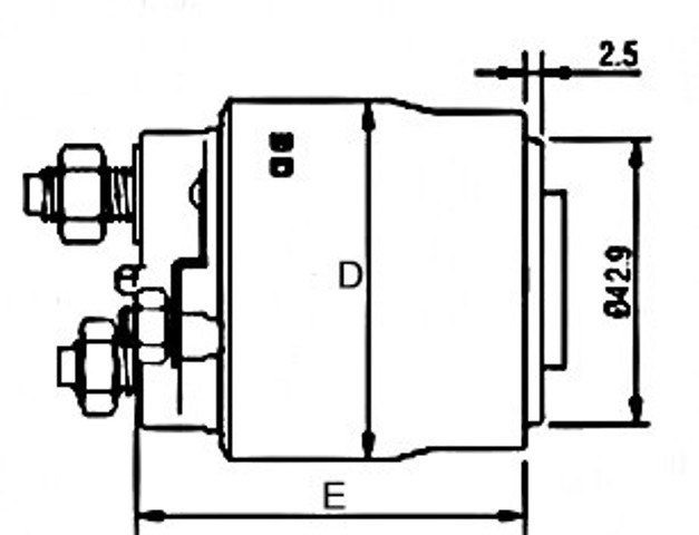 Втягуюче стартера E7468 GHIBAUDI