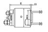 Реле втягує стартера E7471 GHIBAUDI