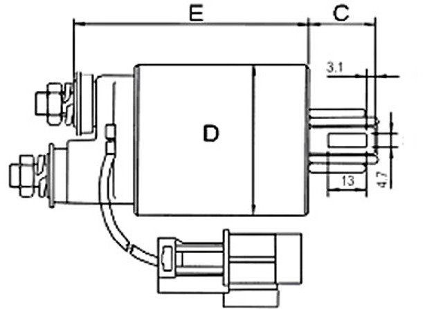 Контактор E8014 GHIBAUDI