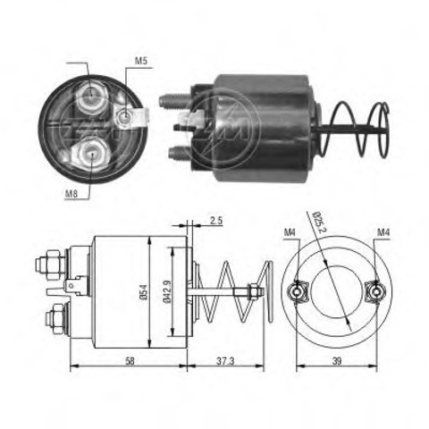 Тягове реле стартера ZM1492 ZM