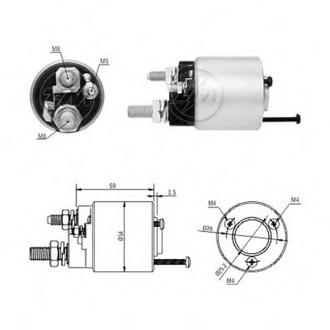 Втягуюче стартера ZM1591 ZM