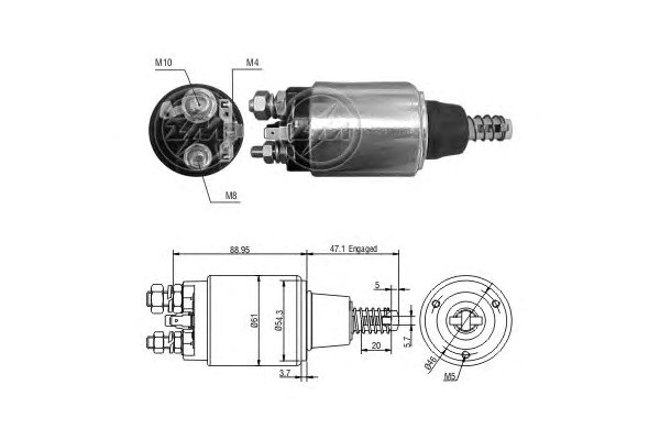 Втягуюче стартера ZM1640 ZM