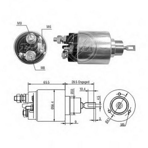Тягове реле стартера ZM2479 ZM