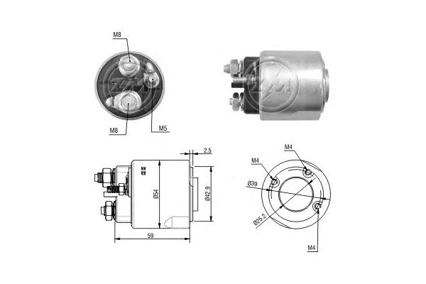 Втягуюче стартера ZM2492 ZM