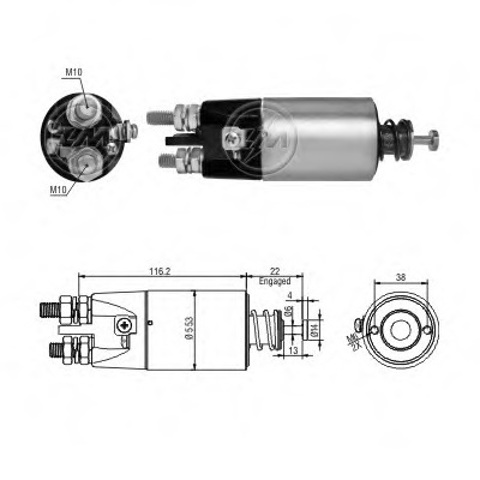 Втягуюче стартера ZM2897 ZM