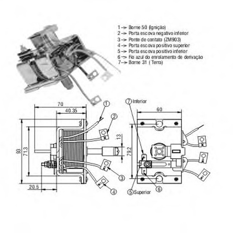 Втягуюче стартера ZM2904 ZM