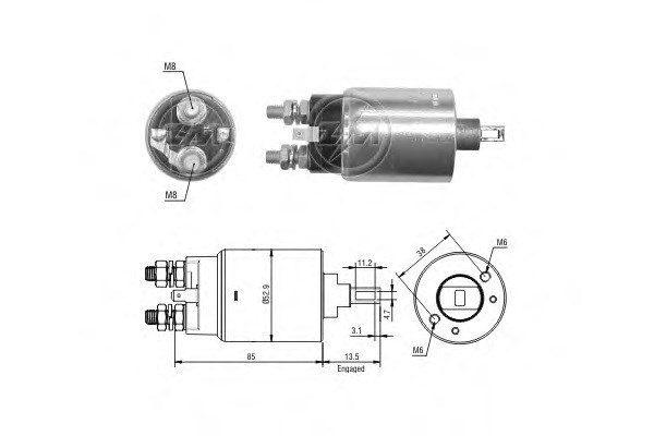 Тягове реле стартера ZM2981 ZM