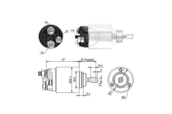 Втягуюче стартера ZM3381 ZM