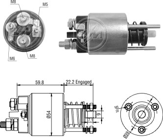 Втягуюче стартера ZM3396 ZM