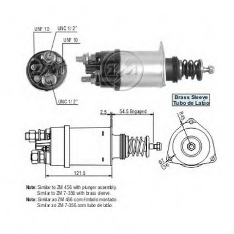 Втягуюче стартера ZM356 ZM