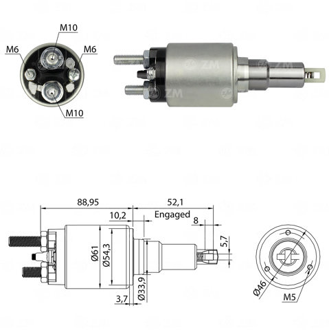 Контактор ZM3639 ZM
