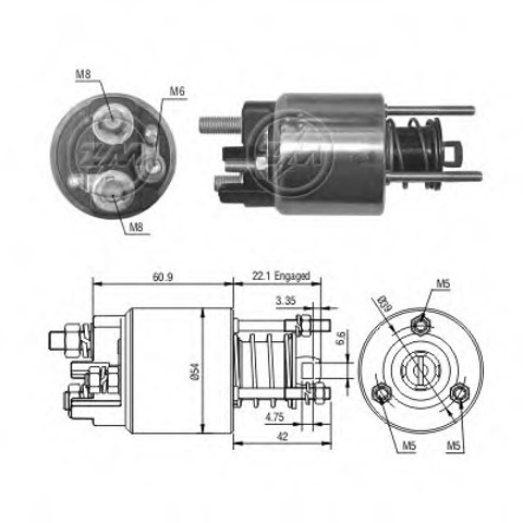 Контактор ZM395 ZM