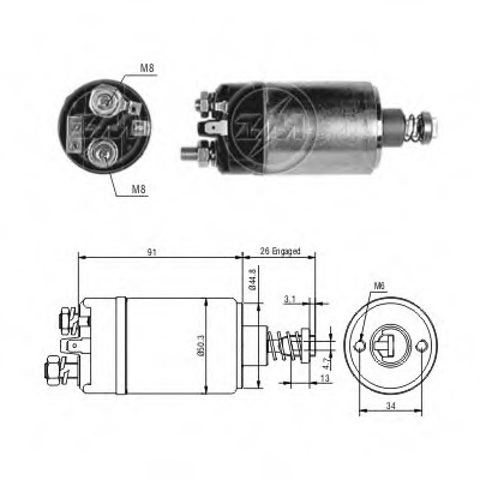Контактор ZM527 ZM