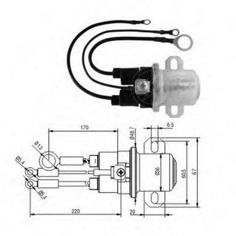 Втягуюче стартера ZM5408 ZM