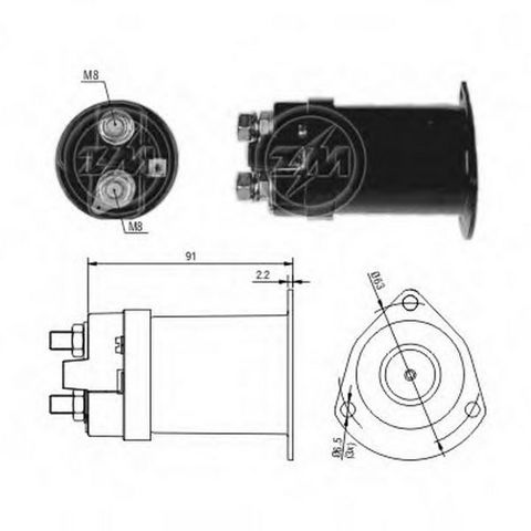Контактор ZM555 ZM