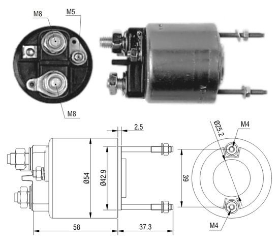 Контактор ZM596 ZM