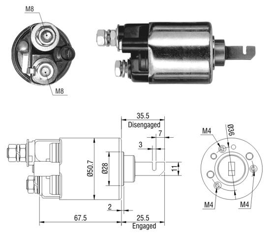 Контактор ZM607 ZM