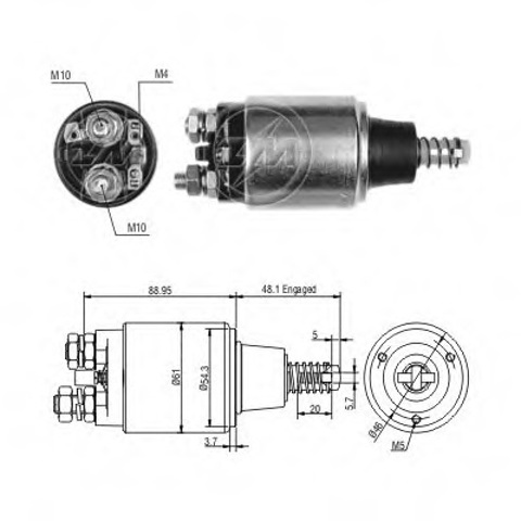 Втягуюче стартера ZM638 ZM