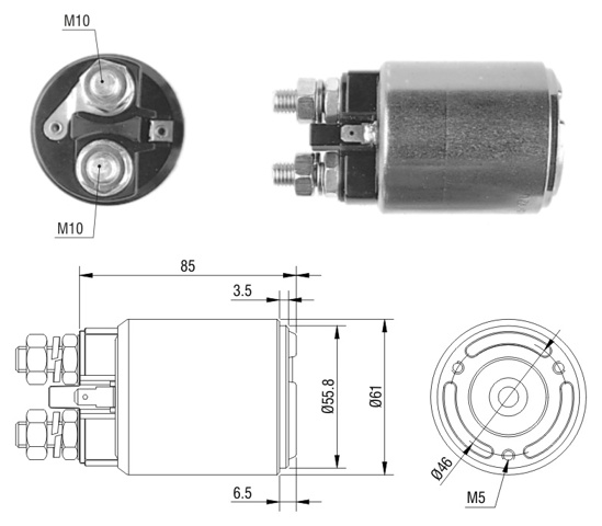 Контактор ZM654 ZM