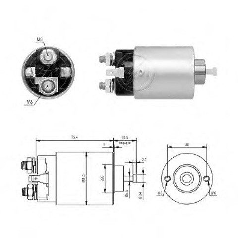 Контактор ZM6698 ZM