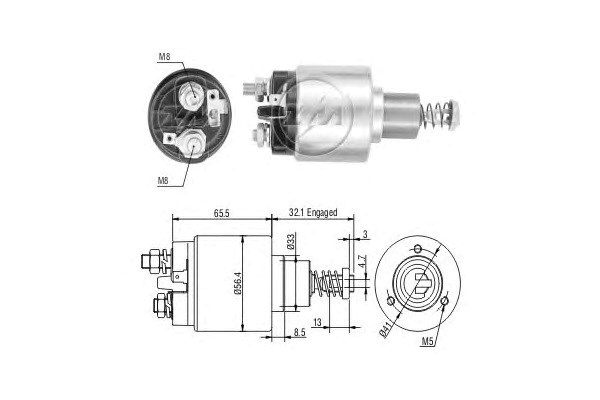 Тягове реле стартера ZM676 ZM