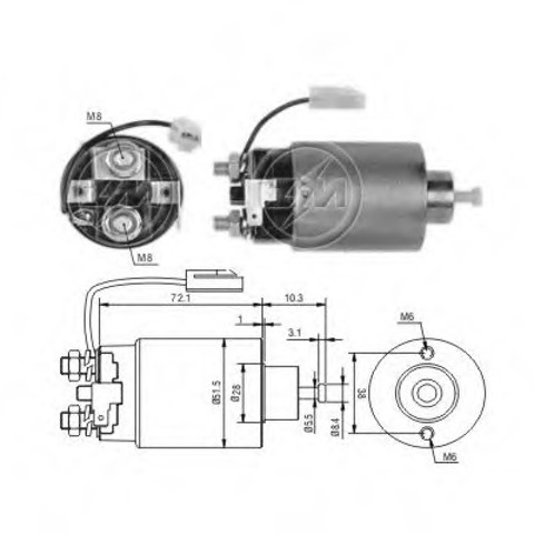 Контактор ZM696 ZM