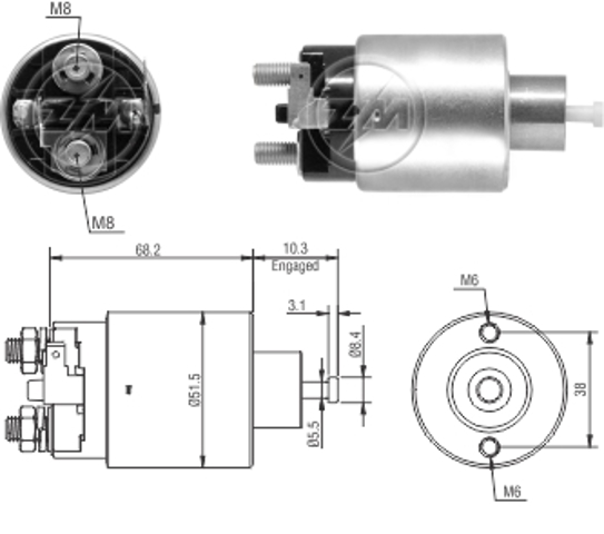 Контактор ZM6995 ZM