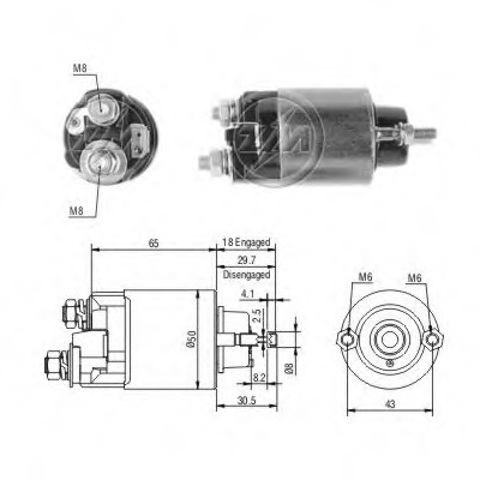 Контактор ZM705 ZM