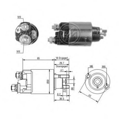 Контактор ZM708 ZM