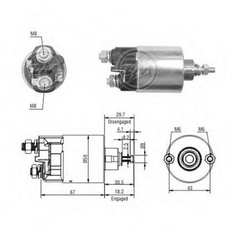 Контактор ZM709 ZM