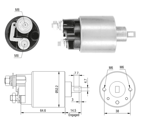 Контактор ZM712 ZM